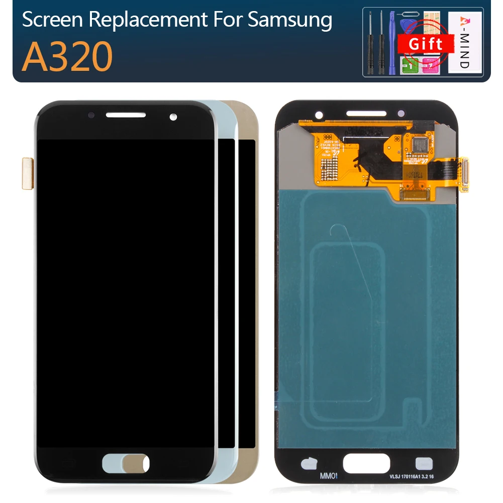 

For Samsung Galaxy A3 2016 A310 A310F A310H A310M LCD Tested Display Digitizer Touch Screen Assembly with Brightness Control