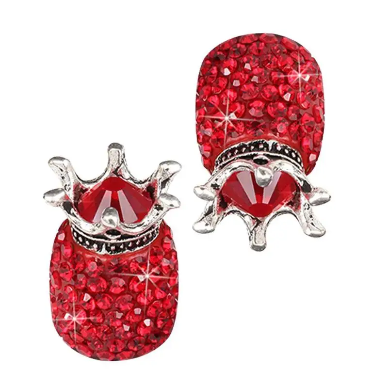 4 шт. Crown Bling Diamond колпачок клапана колеса шины s Стразы Crown колпачок клапана автомобильной шины колпачок руля Универсальный