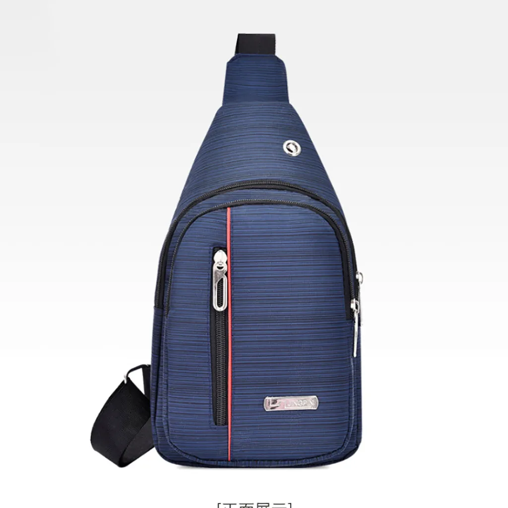 Blue Fashion Unisex Oxford Cloth Chest Bag Sports Outdoor Leisure Multi-function Bag 7.24 - Цвет: Blue