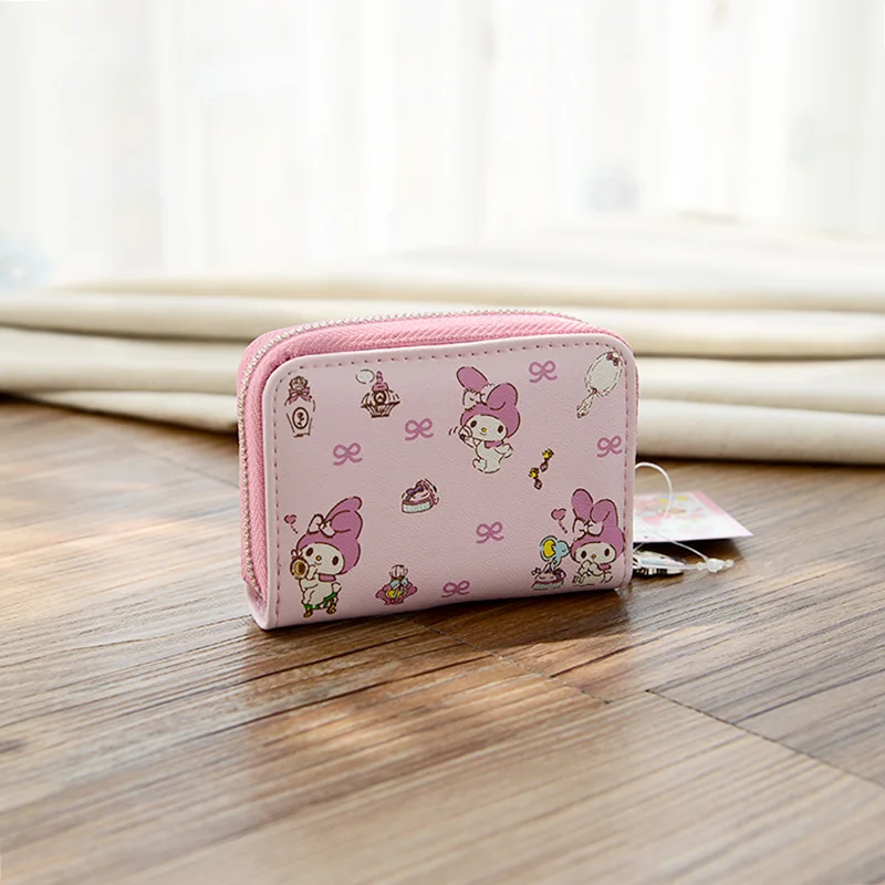 

New Style Cute MY Melody Wallet South Korea Women's Multi Card Bit Organ Wallet Credit Card Bank Card Bag Clip