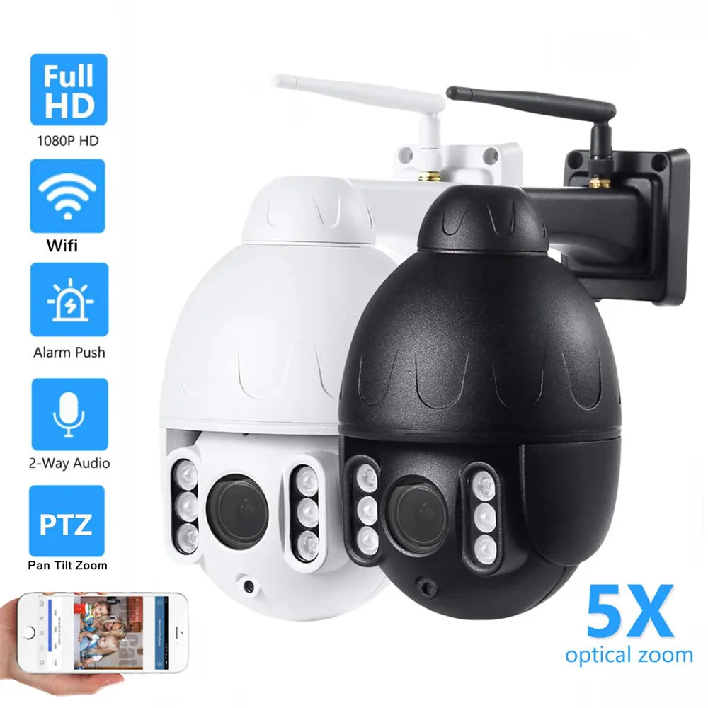 OwlCat HD 1080p Беспроводной IP Камера купольная PTZ открытый Водонепроницаемый IP66 H264