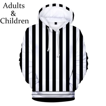 

Hot Ghost Blade 3D Hoodies Men women Fashion Hip Hop Harajuku Black and white stripes 3D Demon Slayer boy's/girl's Sweatshirt