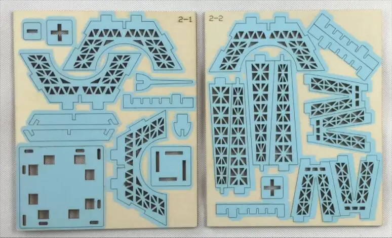 Маленькая Эйфелева башня DIY 3D деревянная головоломка по дереву сборочный набор режущие деревянные игрушки для рождественского подарка 3070