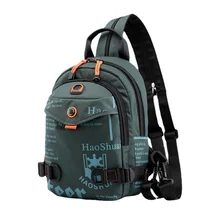 New Men's Outdoor Bags Chest Bags Men's Bags Backpacks Waterproof Nylon Cloth Shoulder Messenger Bags Wallets