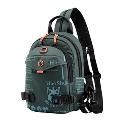 New Men's Outdoor Bags Chest Bags Men's Bags Backpacks Waterproof Nylon Cloth Shoulder Messenger Bags Wallets