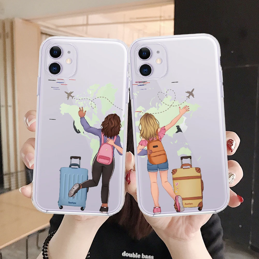 

Together Always follow your heart Cover For iPhones 11 Max World Map Travel Airplane Soft Case For iPhones 6s 7 8 Plus XR XS MAX