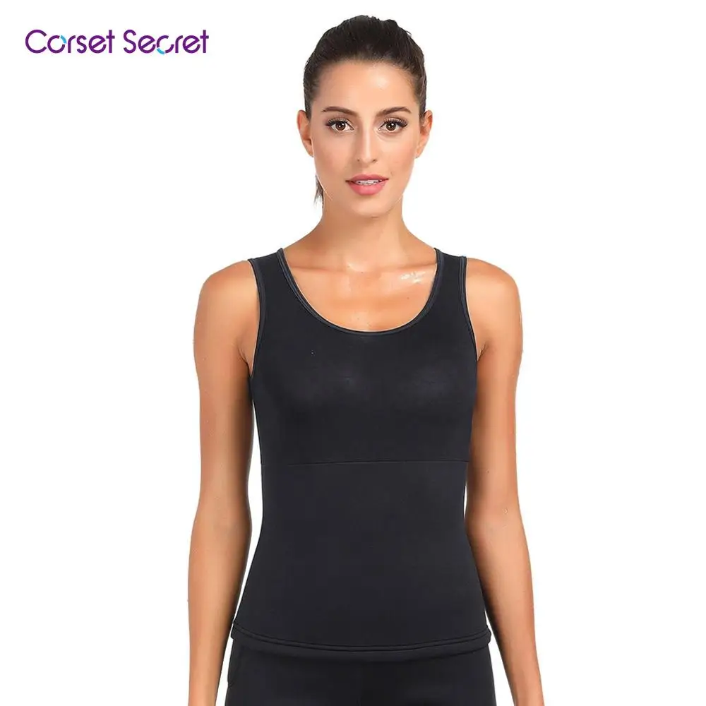 

Corset Secret Women Neoprene Vest U Neck Neoprene Large Size Tank Shaper Plain Women Tummy Control Shaper Vest Women Underwear