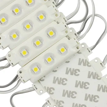 

1000pcs/lot ip65 Waterproof Warm White Pure White 5050 SMD 3 LED Module Injection Molding Light DC 12V