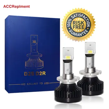 

LED Headlight Bulbs Conversion Kit D2S D2R Low Beam For BMW 7 Series 730 2005-2010 Replacement HID Xenon Plug & Play 80W 6000K