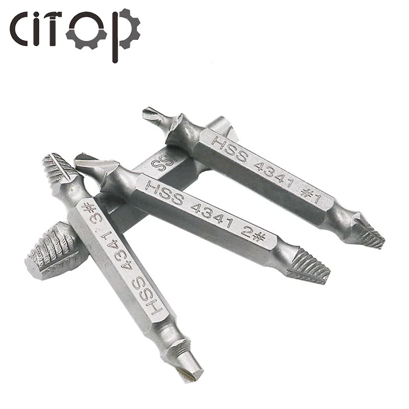 Citop 4 шт./компл. двухсторонняя дрель поврежденная винтовая направляющая для