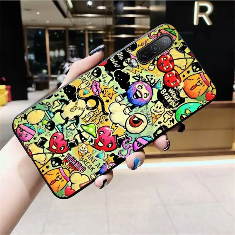 CUTEWANAN Doodle Graffiti Bling Dễ Thương Ốp Lưng điện thoại Huawei P40 P30 P20 Lite Pro Giao Phối 20 Pro P Thông Minh 2019 thủ silicone case for huawei phone