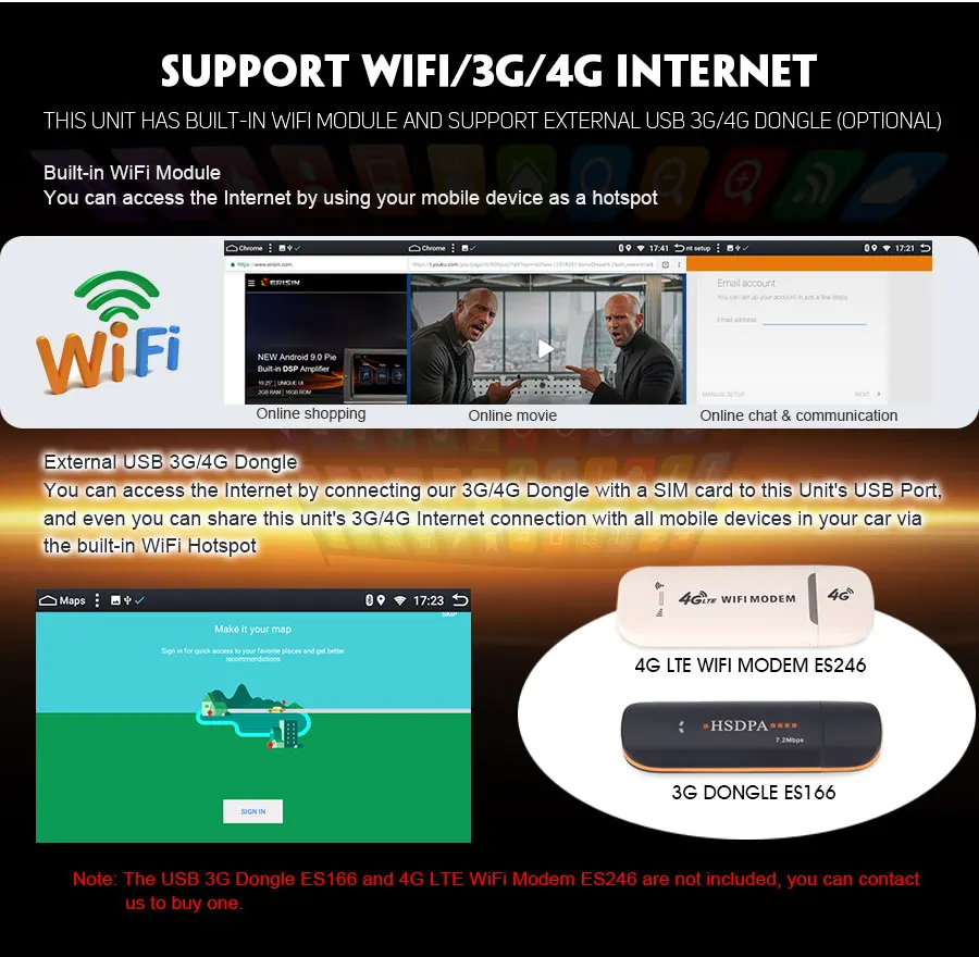 Top Erisin ES6292B 9 inch Android 9.0 6-Core 4GB RAM Car Radio BT for Mercedes Benz A/B Classe Sprinter Viano Crafter 9 Top Erisin ES6292B 9 inch Android 9.0 6-Core 4GB RAM Car Radio BT for Mercedes Benz A/B Classe Sprinter Viano Crafter 9