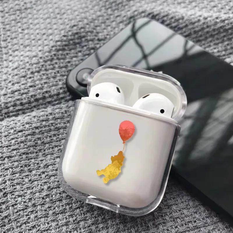Чехол для наушников с изображением короля льва из мультфильма для Apple iPhone, зарядная коробка для AirPods Pro, жесткий прозрачный защитный чехол - Цвет: 18