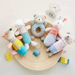 Детская плюшевая мультяшная погремушка для рук, палочки, плюшевая игрушка для новорожденных, кукольный колокольчик, умные подарки для