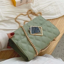 Однотонные женские сумки через плечо из искусственной кожи, роскошная женская сумка с замком на цепочке, сумка через плечо, женские сумки