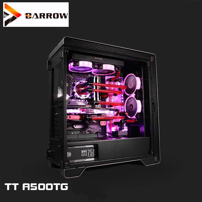 Курган Thermaltake A500TG чехол для компьютера водяного бака доска для воды LRC rgb 2,0 5V светильник Замена резервуара, TTA500TG-SDB