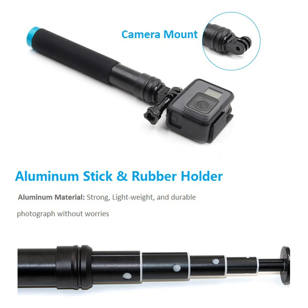 handheld telescópio pólo monopé tripé montagem para gopro xiaoyi dji osmo ação 2