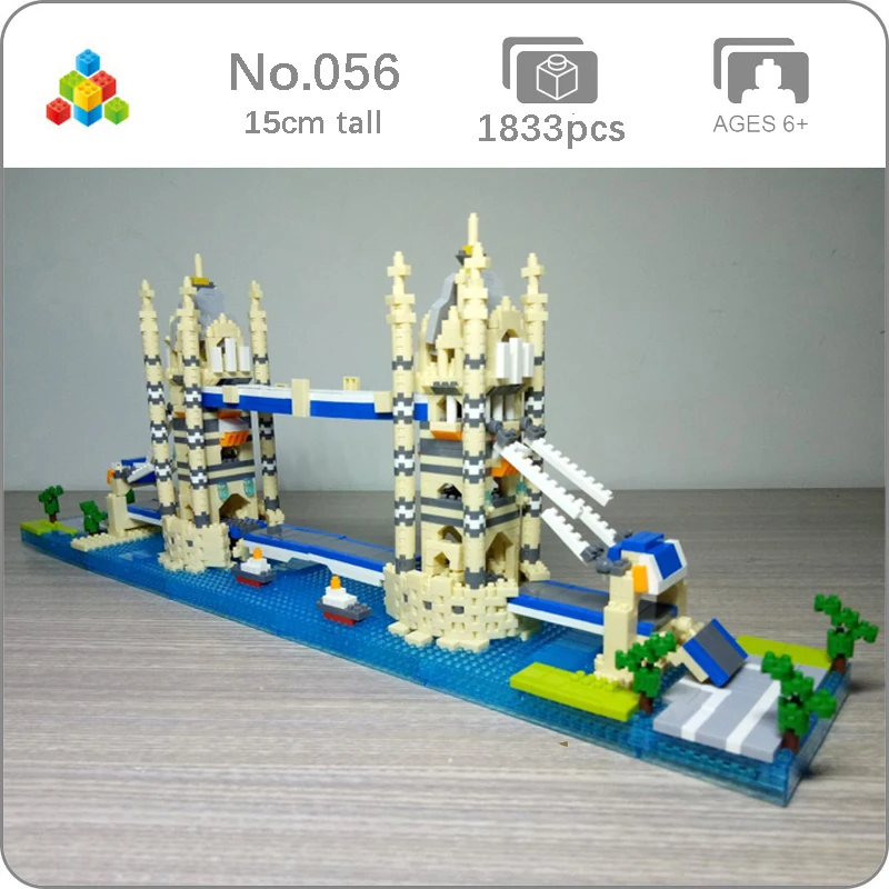YZ 056 всемирно известная архитектура Великобритания башня мост 3D модель мини
