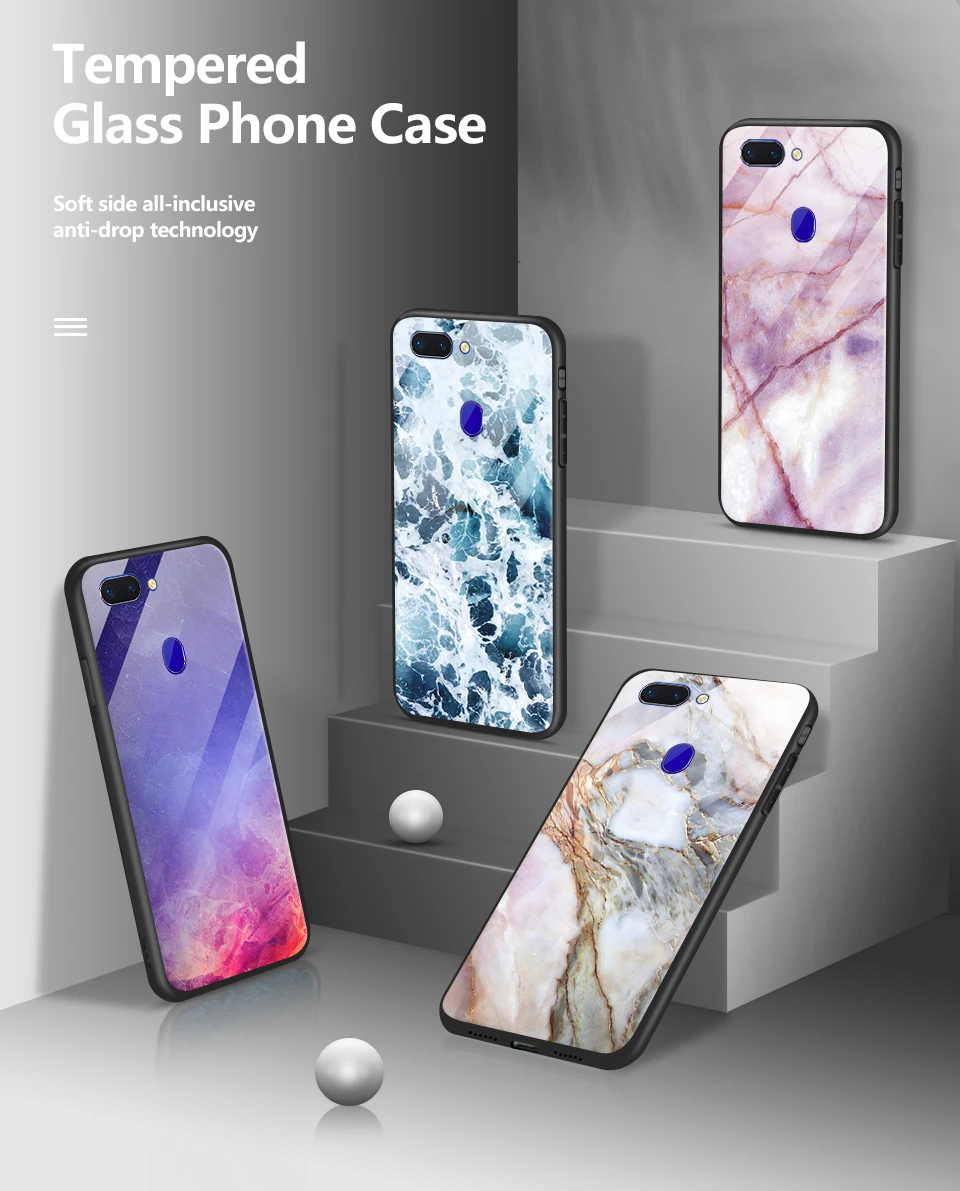 Для OPPO R15 R15X R15Pro противоударный чехол из закаленного стекла для телефона OPPO K1 RX17 Neo TPU чехол для OPPO R15 задняя защитная оболочка