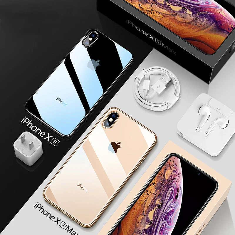 

Ultra thin Clear Transparent Soft TPU Business Phone Case For iPhone 7 8 6 6s Plus X Xr Xs Max Fashion Case Back Cover