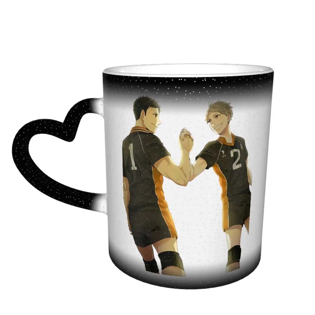 Haikyuu кружка для кафе с изменяющимися цветами недорогие фарфоровые чашки в