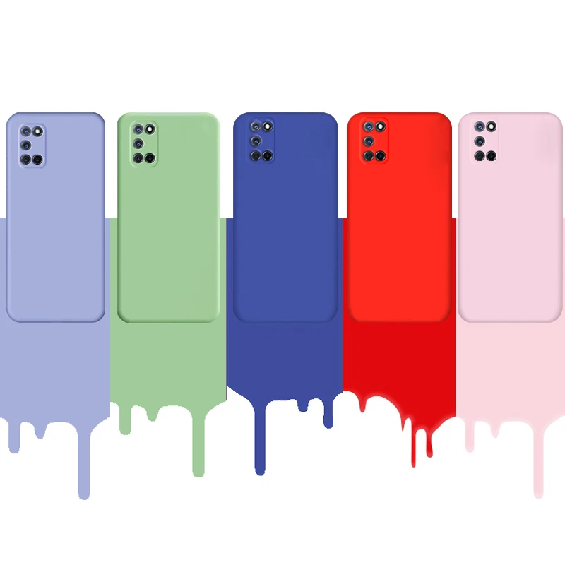 Ультратонкий Мягкий чехол для OPPO A52 A72 A92 A92S A93 A53 A33 A32 гладкий жидкий силиконовый