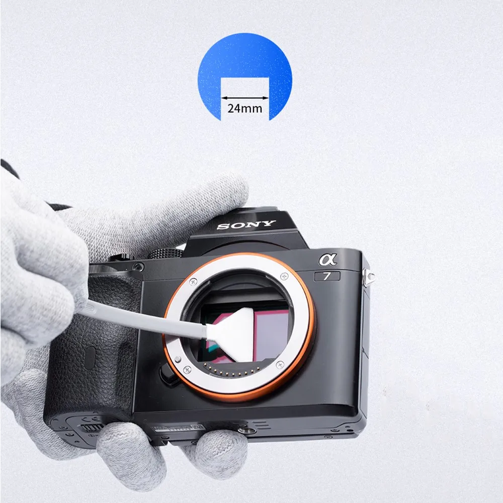 VSGO полноразмерные фотообои для чистки: 24 мм * 12 шт. 10 мл очиститель датчика 1 CMOS CCD
