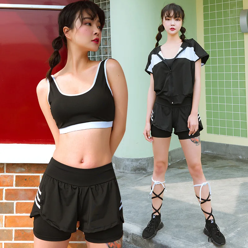 

Water Fly Sports WOMEN'S Suit Summer New Style Large Size Loose-Fit-Beginners Gym Running Yoga Clothes