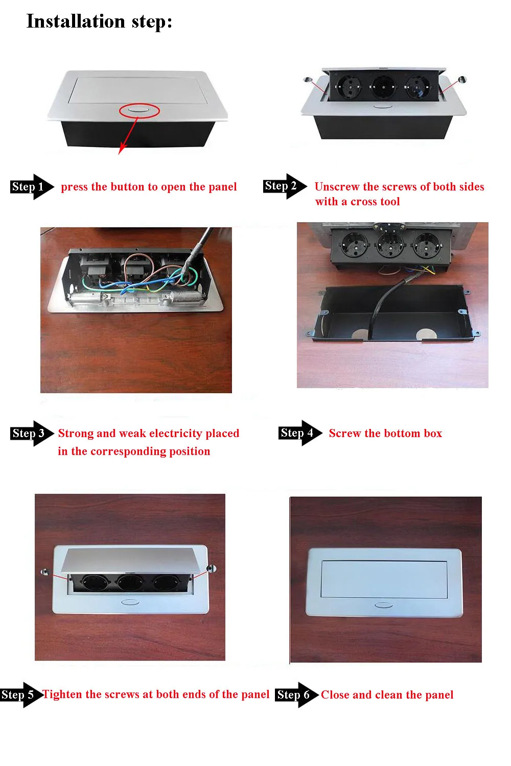 Европейские затычки демпфирования Конференц-разъем с 2 розетками питания ЕС и 2 портами USB зарядного устройства 10А многофункциональные гнезда демпфирования
