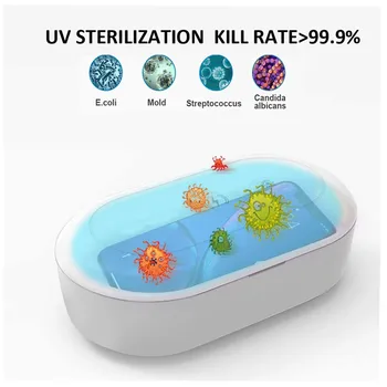 

Phone Sterilizer Box Usb Uv Led Sterilizer Recharge Sterilizzatore Uvc Mascherine 15w Masks Jewelry Lampe Uv Desinfectante