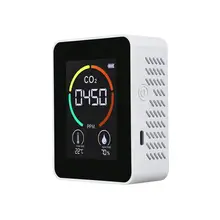 Testeur de qualité de l'air, détecteur de CO2, compteur de température, humidité, Test de la qualité de l'air intérieur