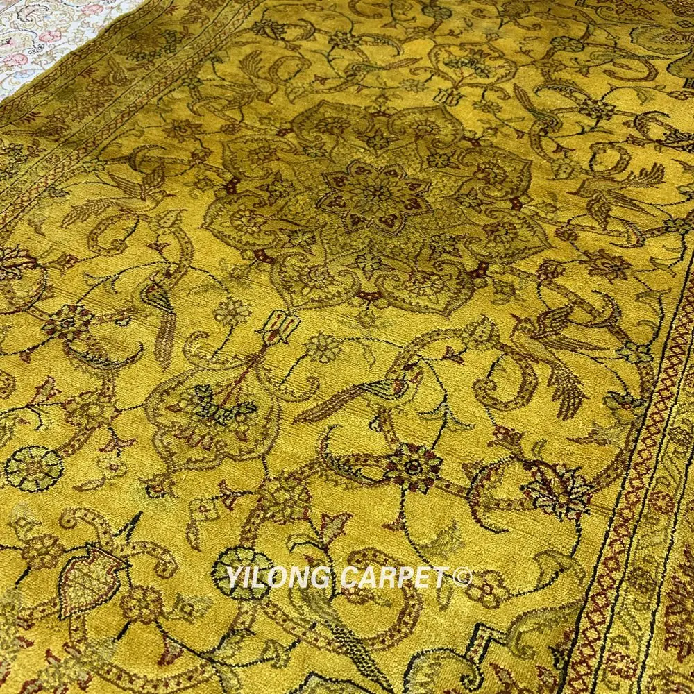 YILONG 2,5 'x4' персидский шелковый ковер ручной работы Старый персидский Восточный шелковый ковер(LH1003B