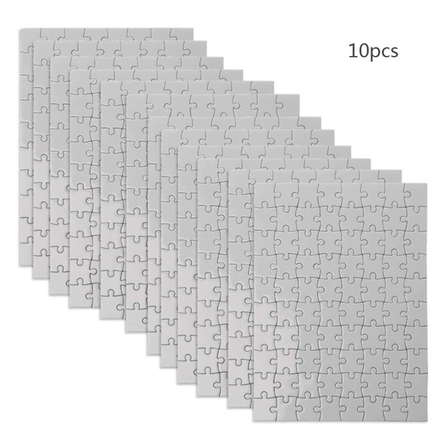 Sublimation Blanks Puzzles White Puzzle Blank Puzzles DIY Blank Puzzle for  Sublimation Transfer Thermal Crafts - AliExpress