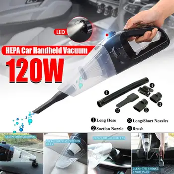 

12V Handheld Wireless Vacuum Cleaner Home 120W USB Cordless Wet Dry Mini Vacuum Cleaner Dust Collector For Home Car Cleaning