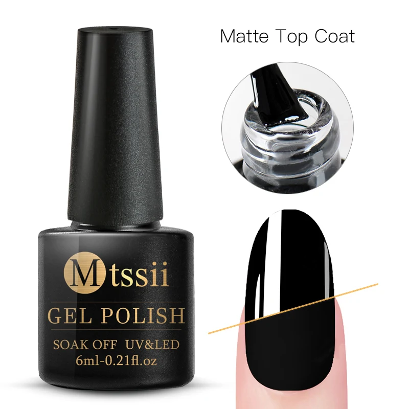 Mtssii Блестящий Гель-лак для ногтей Soak Off Manicure Vernis полуперманентный Ультрафиолетовый матовый топ Базовое покрытие дизайн ногтей ногти гель лак - Color: DS04056