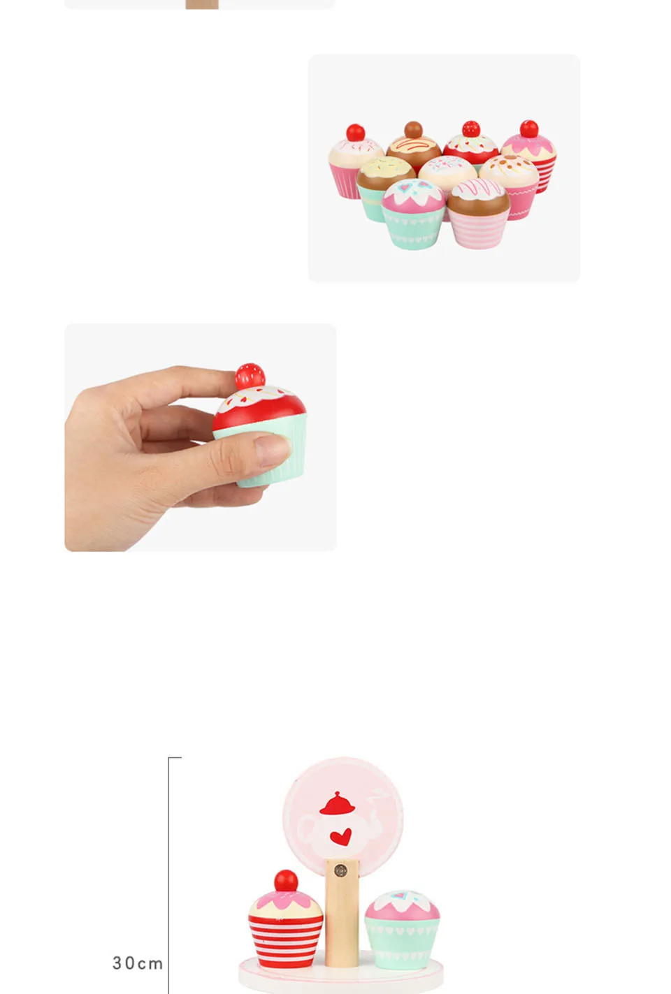 Ролевые игры, продукты, игрушки, мороженое, играть на кухне, подставка для мороженого, деревянная, для девочек, на день рождения, рождественский подарок