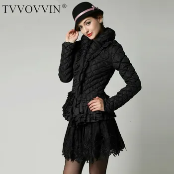 

TVVOVVIN Clean stock 2019 Autumn Winter Keep Warm Tassels silm tops sexy women's coat Parkas thick Z845