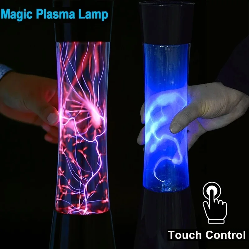 Magic Plasma Ball Lamp Touch Sensor Slim Waist Night Light 220V EU Sphere Lightning Electrostatic Desktop Home Decor |