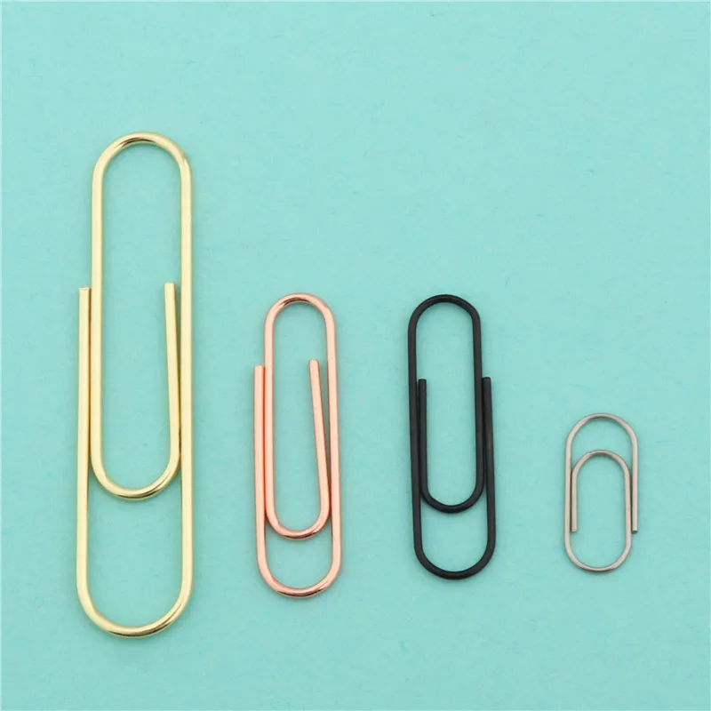 Paper Clips 28/33/50mm Notebook Bookmark binder Paperclips Accessories Binding Supplies Student Office Stationary