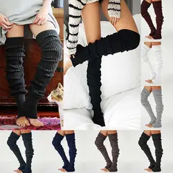 Knitted Dance Knee Socks Sports Protection Warm Socks And Knee Pile Autumn Lengthened Winter Socks N6E2