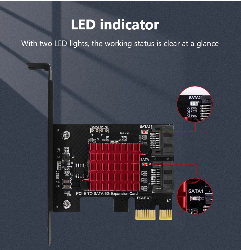 TISHRIC PCI-E SATA Controller Expansion Card - 6/8/10 Ports, ASM1166, PCI SATA3.0 Adapter Description Image.This Product Can Be Found With The Tag Names Adapter, Asm1166 6 ports, Asm1166 sata controller, Expansion card, Pci sata ide controller card