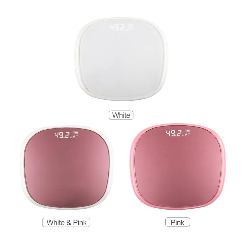 Digital Scale Digital Body Weight with Round Corner LED Display Bathroom Scale 400 Lb Body Tape Measure Included