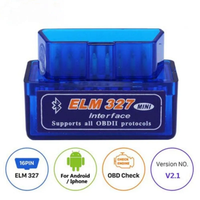 

Сканер OBD2 для автомобилей, портативный автомобильный тестер OBDII 327, диагностический инструмент для Android, Windows и Symbian