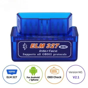 

New OBD V2.1 mini ELM327 OBD2 Bluetooth Auto Scanner OBDII 2 Car ELM 327 Tester Diagnostic Tool for Android Windows Symbian