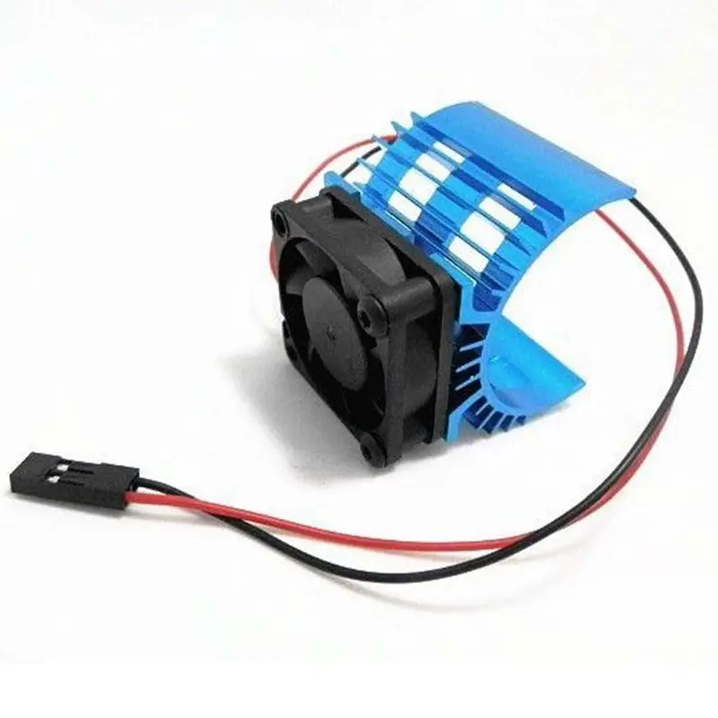 meta Heat sink with 5V Cooling Fan for 1/10 RC Car 540 550 3650 Size Motor meta Heat sink with 5V Cooling Fan for 1/10 RC Car 540 550 3650 Size Motor