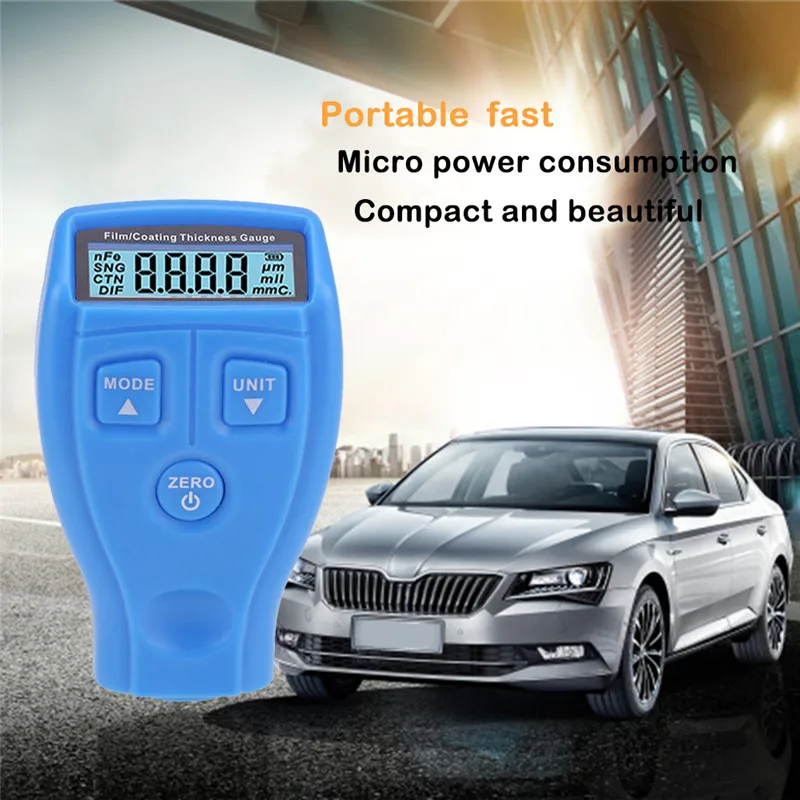 

Car Paint Thickness Gauge Portable Paint Coating Meter with LCD Display thickness measurement Instruments Meter Tester
