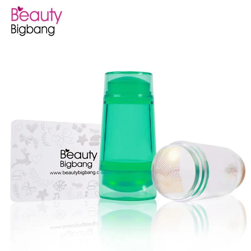 Скребок BeautyBigBang силиконовый для стемпинга ногтей с двойной головкой 2 см 8