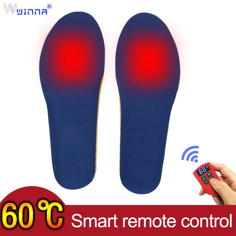 

2000mAH Electrically Heated Insoles Men Women Winter Keep Warm Foot Shoes Heating Insoles Increased Sneaker Insole Cut To Fit