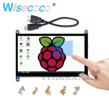 7 pulgadas Raspberry Pi Modelo B 3B Plus pantalla LCD pantalla táctil capacitiva 1024*600 TFT Win7 8 10
