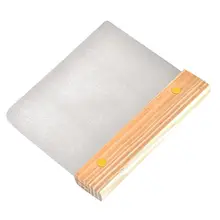 Деревянная Ручка скребок для теста резак широкий диапазон применения нержавеющая сталь работа изысканный Торт Пицца кухонные инструменты для выпечки